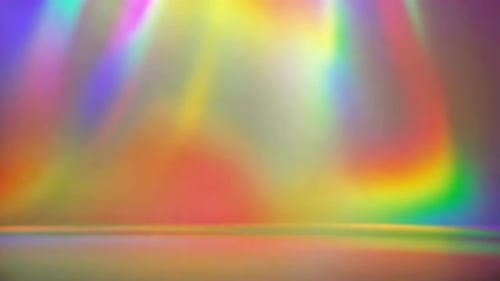 Abstract Holographic Rainbow Light Effect Background