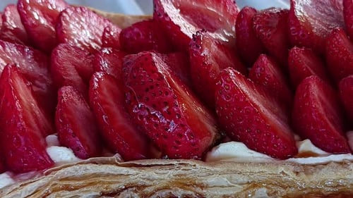 Strawberry in Cake