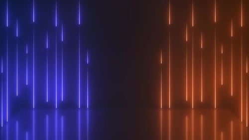 Modern Glowing Neon Lights Loop Background Wallpaper