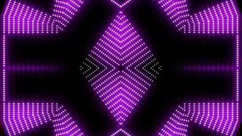 Dynamic purple light show pulses with energy for events