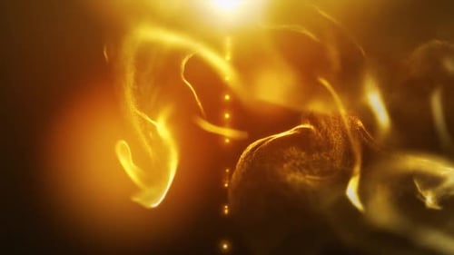 Luxurious Golden Particle Stream Background