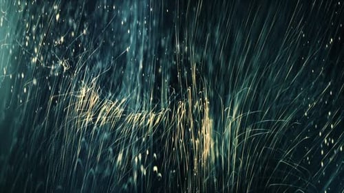 Abstract Glowing Particle Trails Motion Background