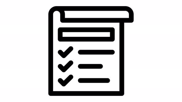 checklist line icon animation, Elements Motion Graphics ft. checklist ...