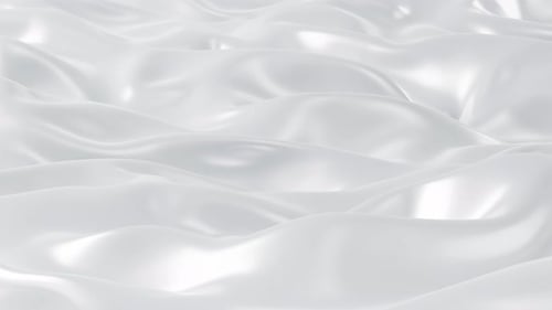Abstract White Liquid Flowing Waves Seamless Loop Background
