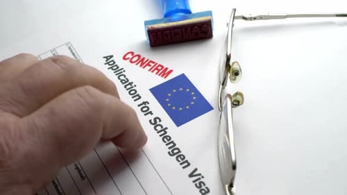 Schengen Visa approved, video of document approvals