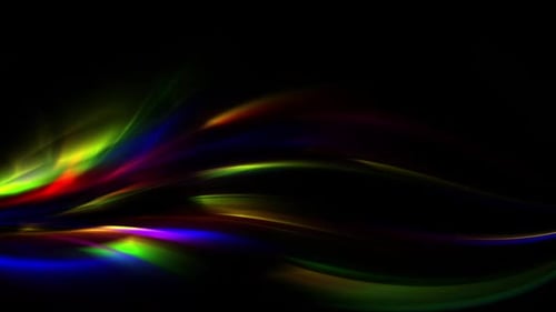 Abstract Glowing Fluid Light Trails Loopable Background