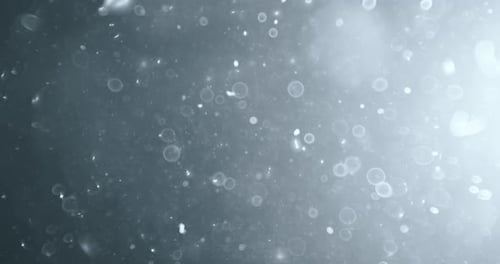 Abstract Particles and Orbs Flowing Through Space