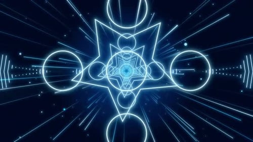 4K cooles dynamisches blinkendes Bühnenhintergrundvideo mit buntem Licht