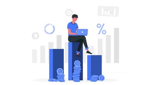 Flat Design Business Analytics and Finance Animation