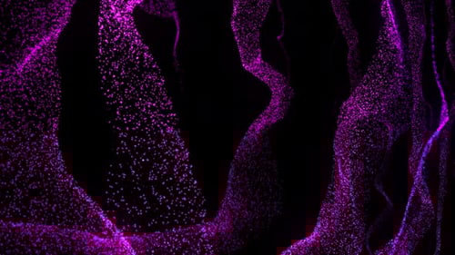 Composición en bucle sin fisuras hipnótica de ondas mágicas multicolores abstractas