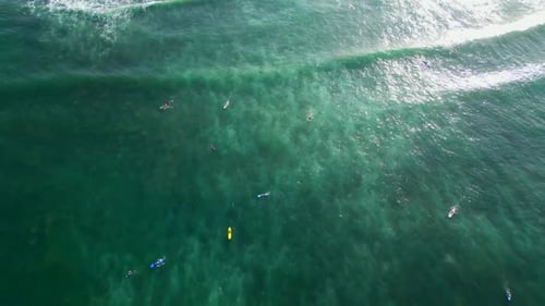 Surfers in Bali - Indonesia.