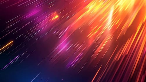 Abstract vibrant radiating light streaks
