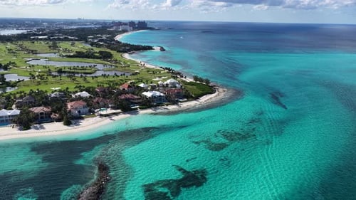 Smugglers Beach In Paradise Island In Nassau Bahamas.