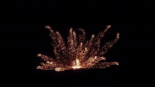 Golden Particle Burst Reveals Image