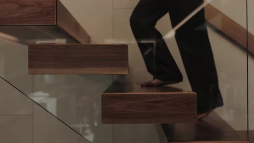 Stylish Modern Staircase Design in a Contemporary Space Crafted for Aesthetics and Functionality