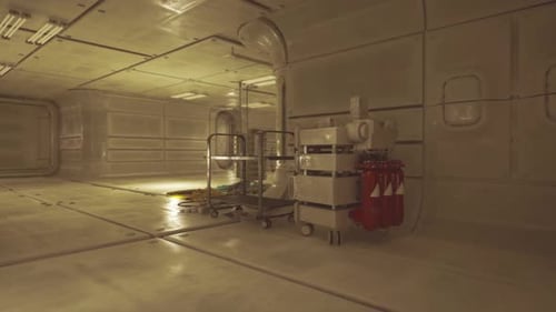 Environnement de travail organisé Configuration efficace du stockage et de l'éclairage
