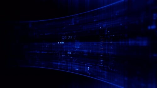 Futuristic data network visualization with glowing digital streams 08