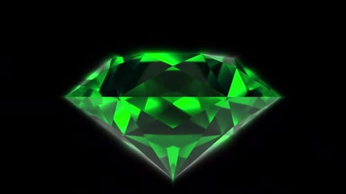 Shiny Green Diamond Cyristal Alpha Loop