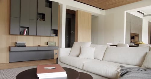 Modern Interior Design in Stylish Living Space