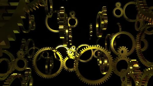 Golden Gear Tunnel 03 Hd