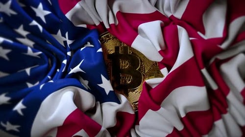 The American Flag is Unfurled and Bitcoin Opens