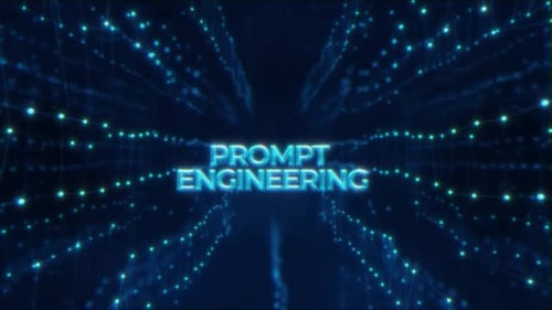 Futuristic Digital Data Network Tunnel Reveal Title