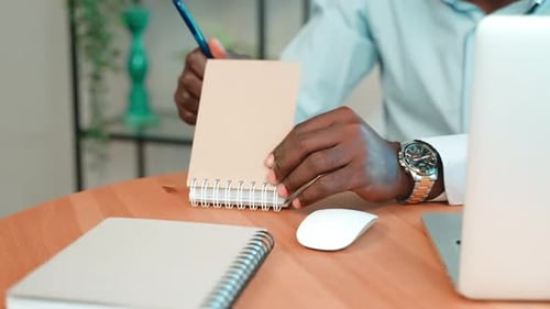Businessman Working in Home Office