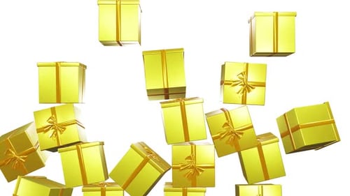 Gifts Falling Transition - Gold