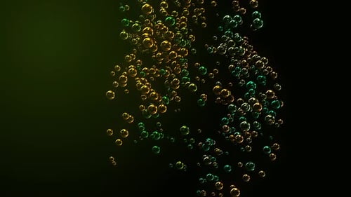 Abstract Colored Bubbles Rising Background Loop