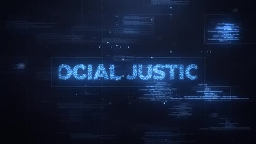 Futuristic Digital Code Text Reveal Glitch Animation