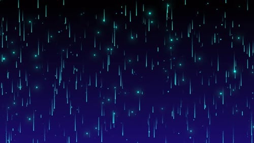 Futuristic Digital Rain Glowing Particle Background