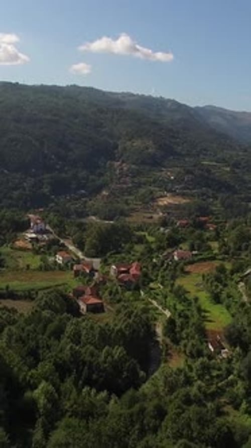 Vertical Video of Mountainous Landscape