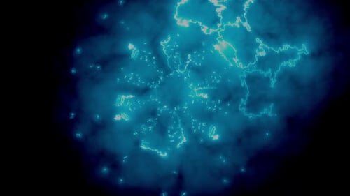 Glowing neon energy