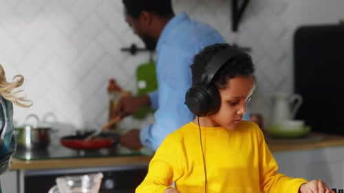 Family Fun with Music and Cooking in the Kitchen