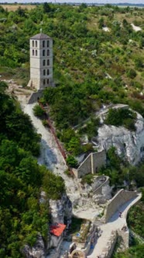 Vista aérea de los monasterios ortodoxos