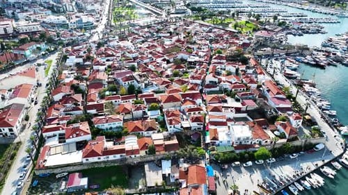 Blick auf die Drohne von Sığacık