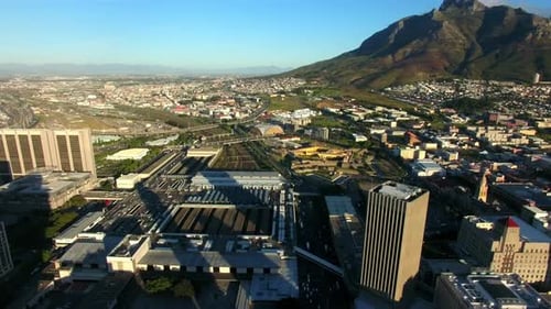 Drohnenaufnahmen aus der Luft von Kapstadt, Südafrika