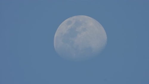 Closeup beautiful moon .sky .