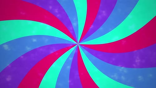 Vibrant Abstract Radial Swirl Animated Background