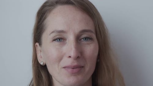 Woman's Face in Close-up