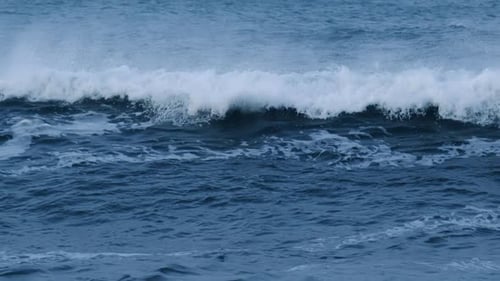 Waves Crashing in the Ocean