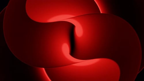 Abstract Red Fluid Swirl Seamless Loop Background