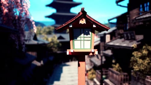Japan Cityscape in Tample Historic District