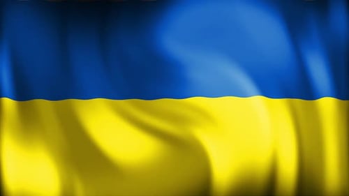 Waving Ukrainian Flag Animation for News and Documentary Projects