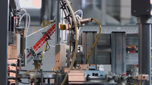Production of Small Parts Adapters Caps Tips Washer Automatic Factory Line