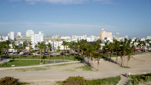 Miami Beach Drone Aerial View