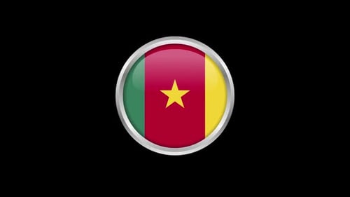 Cycle du drapeau camerounais Alpha Channel 01