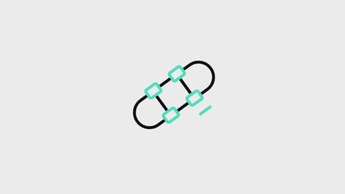 Animiertes Skate-Symbol