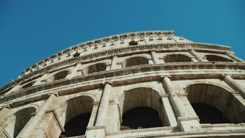 Italy Rome The Majestic Colosseum One of the Most Famous Landmarks of Rome