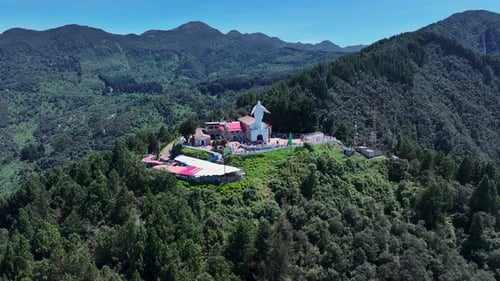 Virgen De Guadalupe Sanctuary At Bogota In Cundinamarca Colombia.